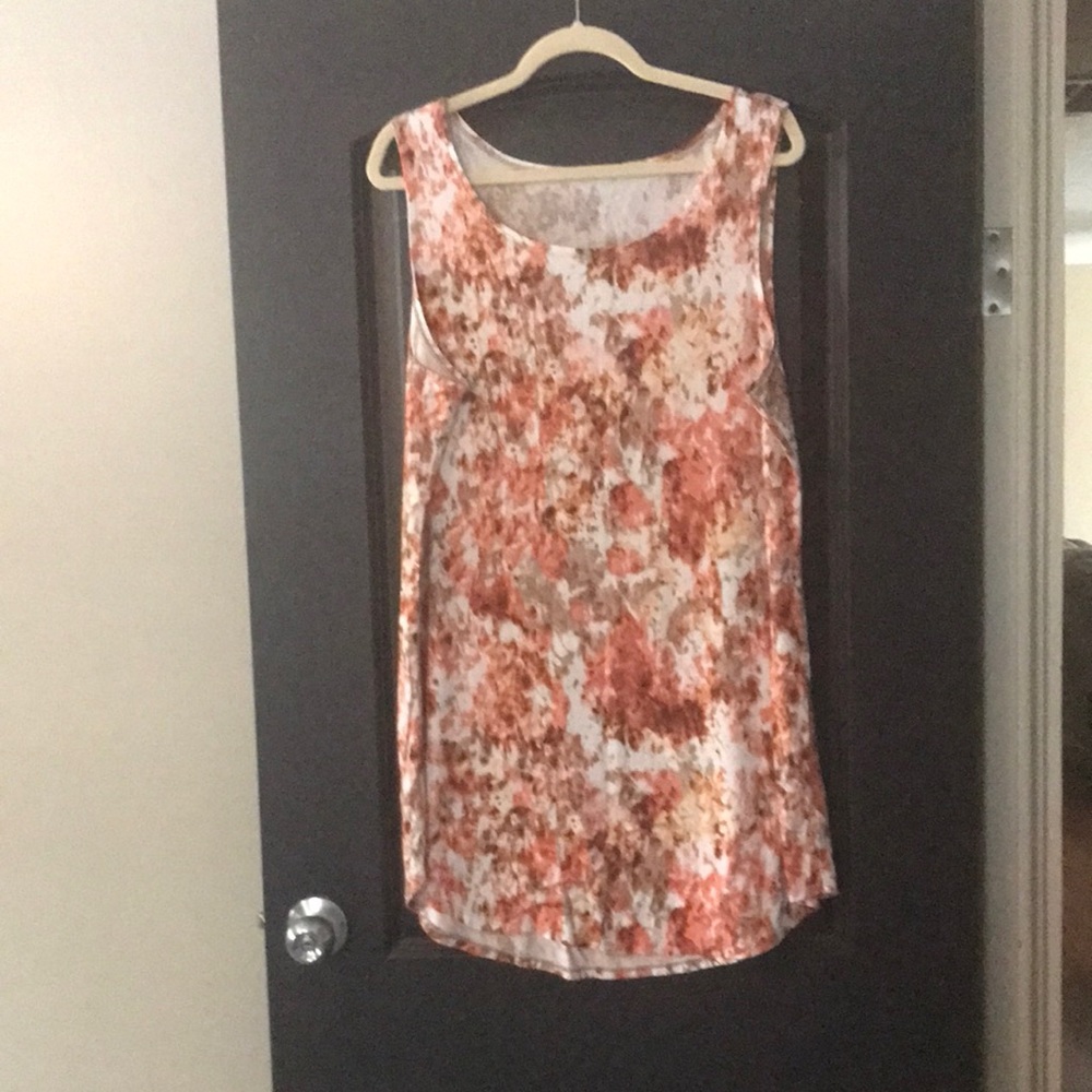 Coral multi tank tunic